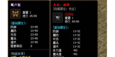 无名面纱与无名头盔的区别！你知道吗？